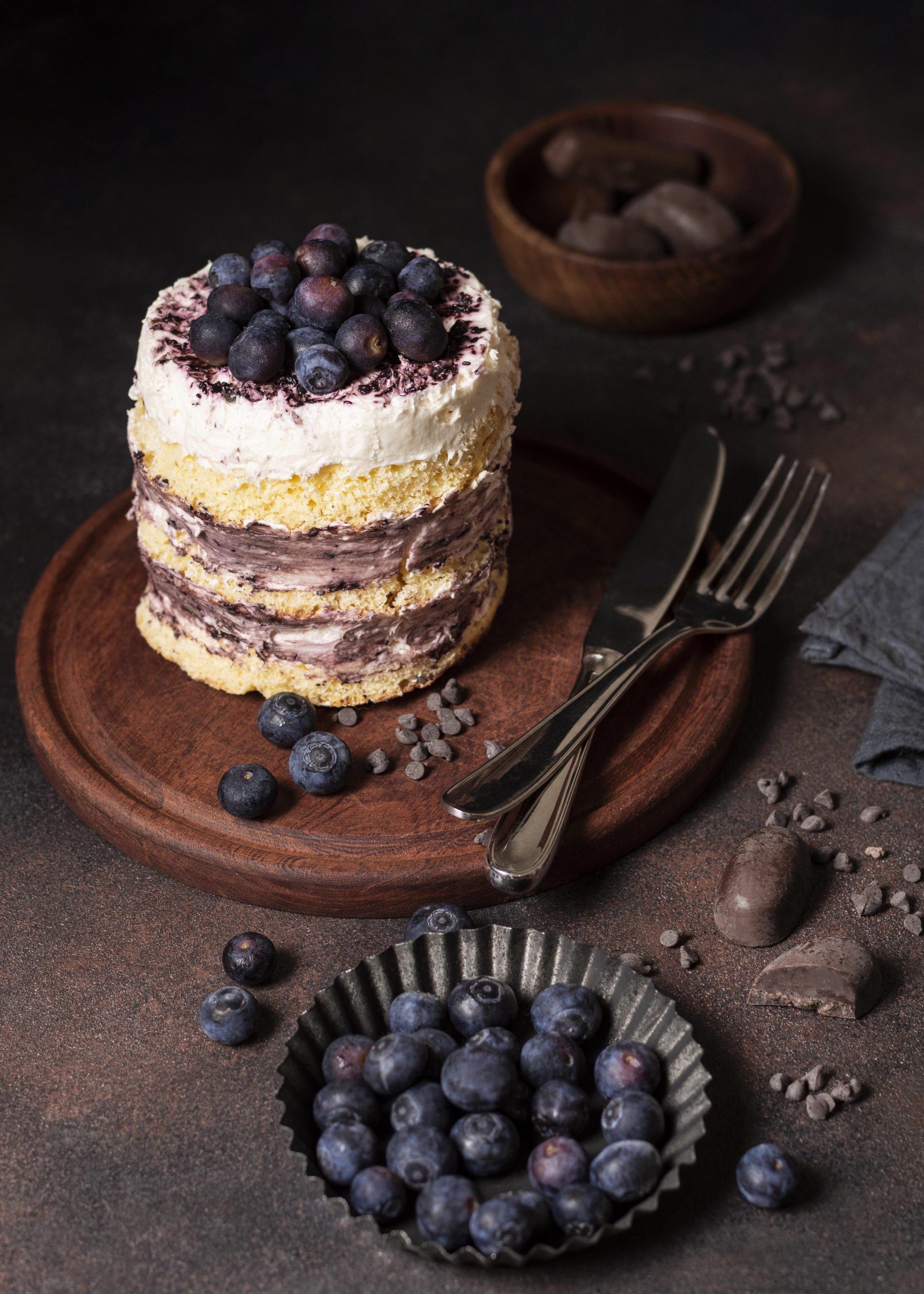 high angle delicious chocolate cake concept (1)